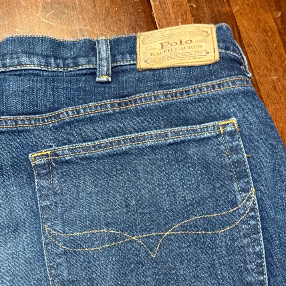 Polo Ralph Lauren Jeans Mens 44x30 Blue Prospect Straight Stretch Denim